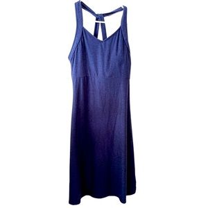 Kyodan Blue Jersey Dress with Built-In Shelf Bra‎